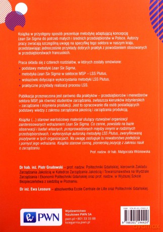 LSS Plutus Lean Six Sigma dla małych i średnich przedsiębiorstw - Piotr Grudowski, Ewa Leseure [KSIĄŻKA]