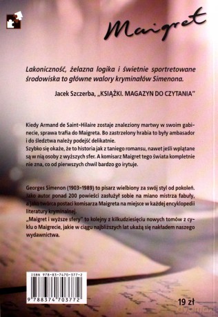 Maigret i wyższe sfery - Georges Simenon [KSIĄŻKA]