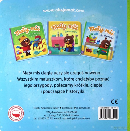 Mały miś nie chce jeść [KSIĄŻKA]