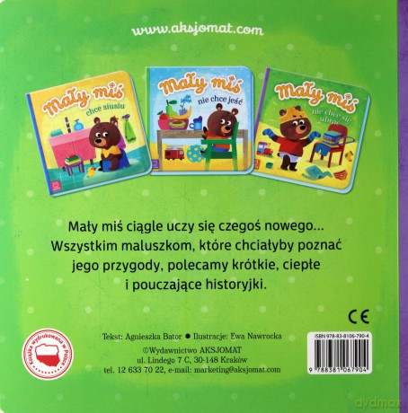 Mały miś nie chce się ubrać [KSIĄŻKA]