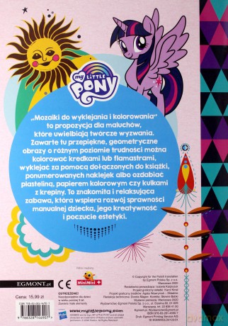My Little Pony Mozaiki do wyklejania i kolorowania - null null [KSIĄŻKA]