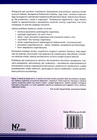 Nauka o organizacji [KSIĄŻKA]
