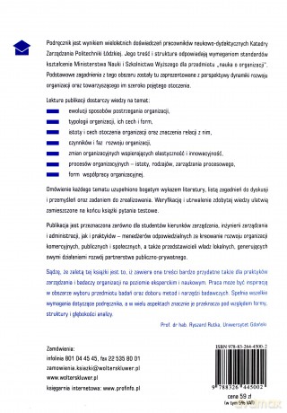Nauka o organizacji Ujęcie dynamiczne [KSIĄŻKA]