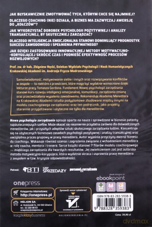Nowa psychologia zarządzania. - Tomasz Gordon [KSIĄŻKA]