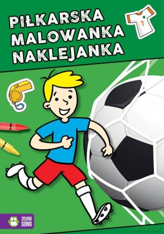 Piłkarska malowanka naklejanka [KSIĄŻKA]