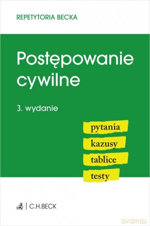 Postępowanie cywilne. Pytania. Kazusy. Tablice [KSIĄŻKA]