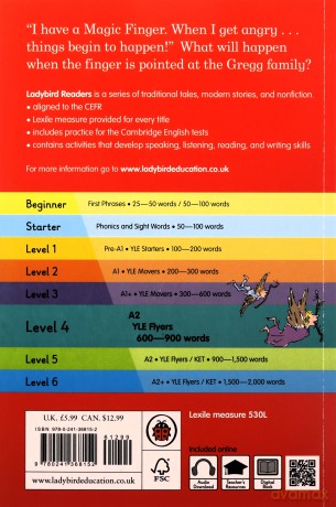 Roald Dahl: The Magic Finger - Ladybird Readers Level 4 - Roald Dahl [KSIĄŻKA]