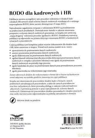 RODO dla kadrowych i HR - Małgorzata Mędrala [KSIĄŻKA]