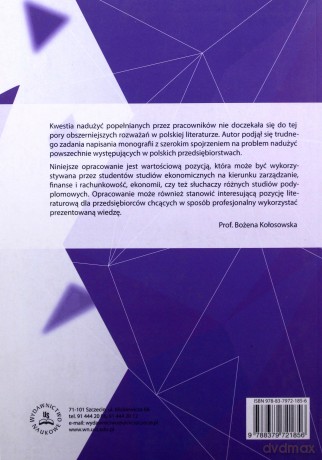 Ryzyko nadużyć w przedsiębiorstwie - Dariusz Pauch [KSIĄŻKA]