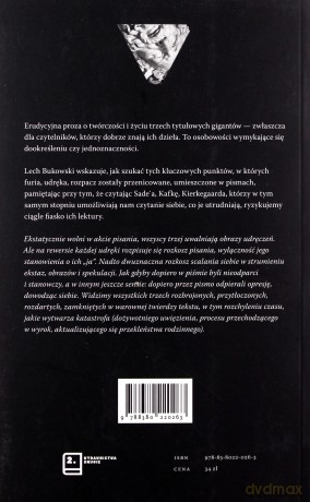 Sade, Kafka, Kierkegaard. Między rozkoszą a opresją - Lech Bukowski [KSIĄŻKA]