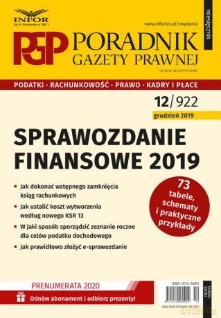 Sprawozdanie finansowe 2019 [KSIĄŻKA]