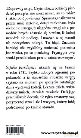 Sztuka pierdzenia - Pierre Thomas Nicolas Hurtaut [KSIĄŻKA]