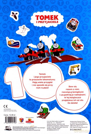 Tomek i przyjaciele 100 naklejek - Beata Żmichowska [KSIĄŻKA]