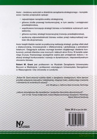 Współczesna analiza strategii - Robert M. Grant [KSIĄŻKA]