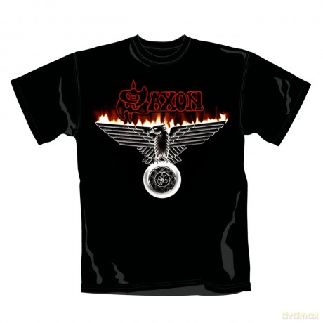 Saxon: Wings Of Flames, Black (S) [T-SHIRT]