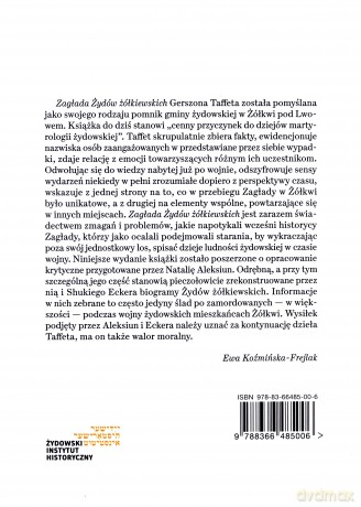 Zagłada Żydów żółkiewskich - Gerszon Taffet [KSIĄŻKA]