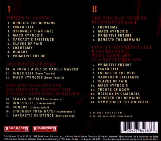 Sepultura: Beneath The Remains [2CD]