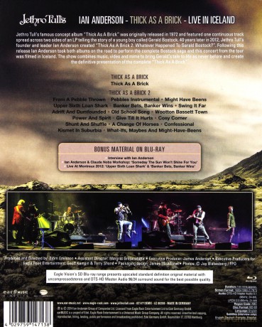 Jethro Tull: Thick As A Brick Live In Iceland [Blu-Ray]+[2CD]