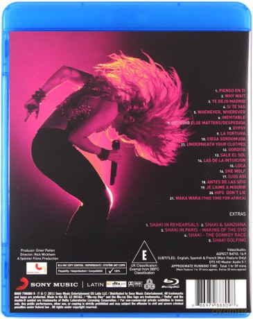 Shakira: Live From Paris [Blu-Ray]