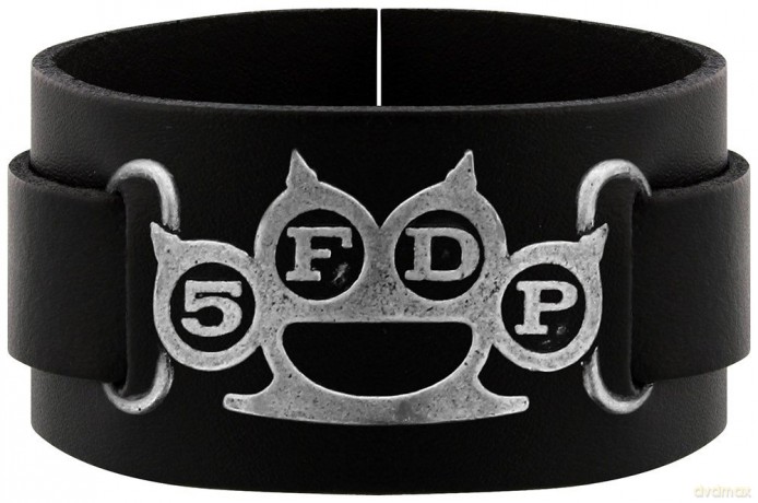 Five Finger Death Punch : Knuckle Duster Skórzana bransoletka