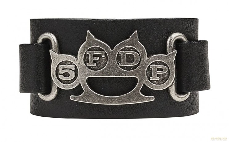 Five Finger Death Punch : Knuckle Duster Skórzana bransoletka