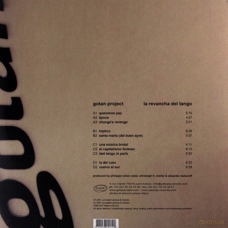 Gotan Project: La Revancha Del Tango [2xWinyl]