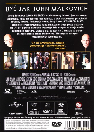 Być jak John Malkovich (polski lektor) [DVD]
