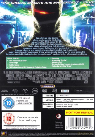 The Day the Earth Stood Still (Dzień, w którym zatrzymała się Ziemia) [DVD]