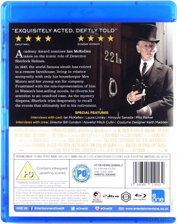Mr. Holmes (Pan Holmes) [Blu-Ray]