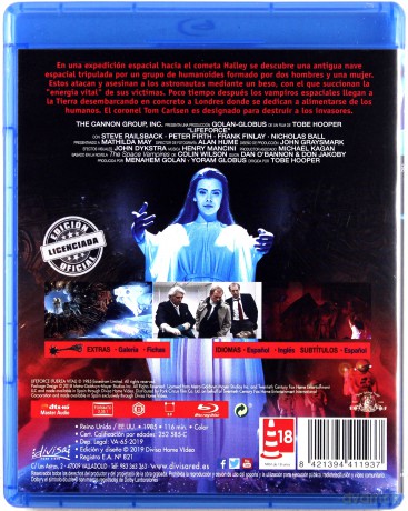 Lifeforce (Siła witalna) [Blu-Ray]