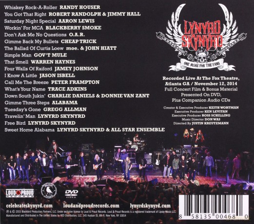 Lynyrd Skynyrd: One More For The Fans (Deluxe) [2CD]+[DVD]