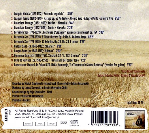 Michał Stanikowski: Spanish Guitar Encores [CD]