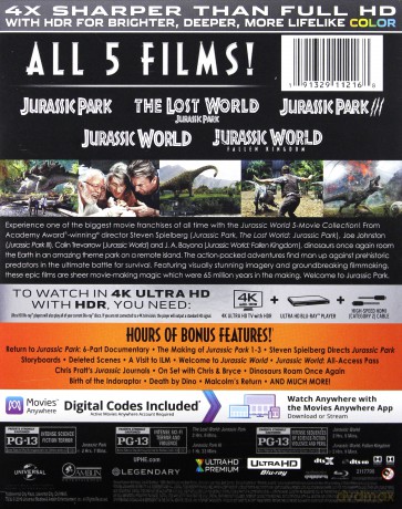 Jurassic World: 5-Movie Collection [BOX] [5xBlu-Ray 4K]+[5xBlu-Ray]