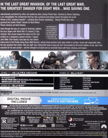 Saving Private Ryan (Szeregowiec Ryan) [Blu-Ray 4K]+[Blu-Ray]