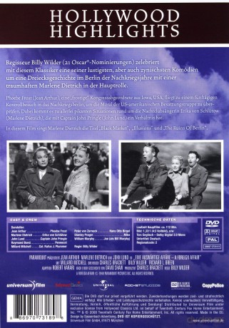 A Foreign Affair (Sprawa zagraniczna) [DVD]