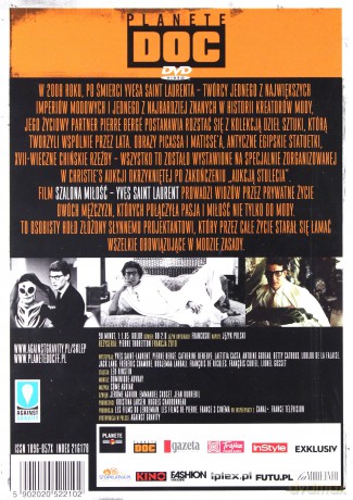 Szalona miłość - Yves Saint Laurent [DVD]
