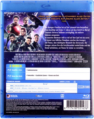 Avengers: Endgame (Avengers: Koniec gry) [2xBlu-Ray]