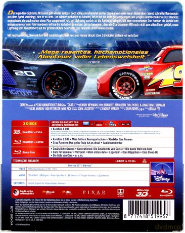Cars 3 (Auta 3) (steelbook) (Disney) [2xBlu-Ray 3D]+[Blu-Ray]