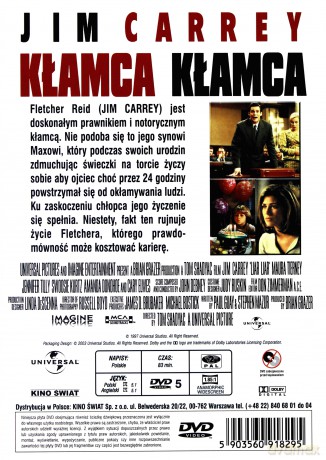Kłamca, kłamca (polski lektor) [DVD]