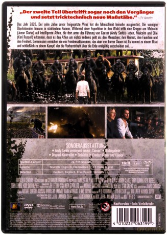 Dawn of the Planet of the Apes (Ewolucja planety małp) [DVD]