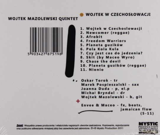 Wojtek Mazolewski: Wojtek w Czechosłowacji (digipack) [CD]