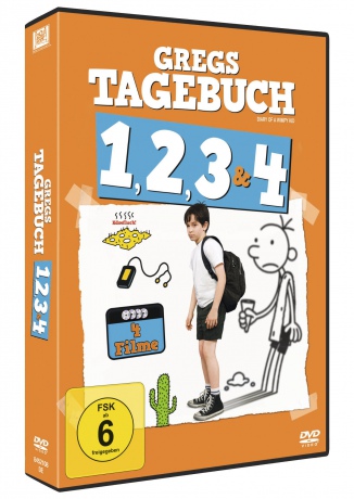 Diary of a Wimpy Kid 1-4 (Dziennik cwaniaczka 1-4) [4DVD]
