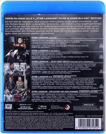 Die Hard 1-5 (Szklana pułapka 1-5) [5xBlu-Ray]