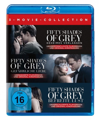 Fifty Shades of Grey 1-3 (Pięćdziesiąt twarzy Greya 1-3) [3xBlu-Ray]