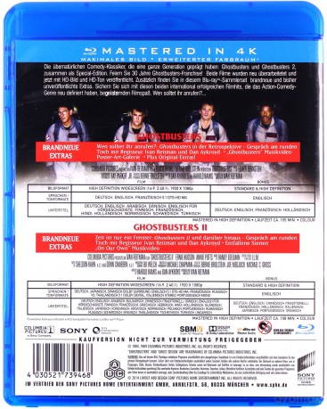 Ghostbusters 1-2 (Pogromcy duchów 1-2) [2xBlu-Ray]