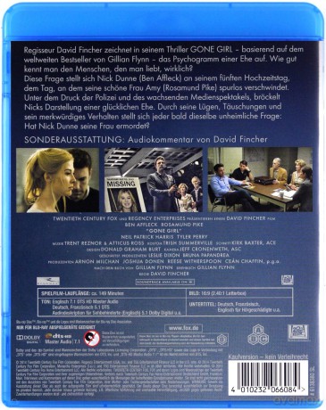 Gone Girl (Zaginiona dziewczyna) [Blu-Ray]