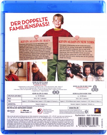 Home Alone / Home Alone 2: Lost in New York (Kevin sam w domu / Kevin sam w Nowym Jorku) [2xBlu-Ray]