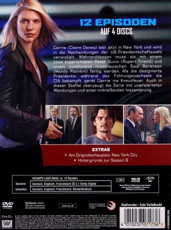 Homeland Season 6 [4DVD]