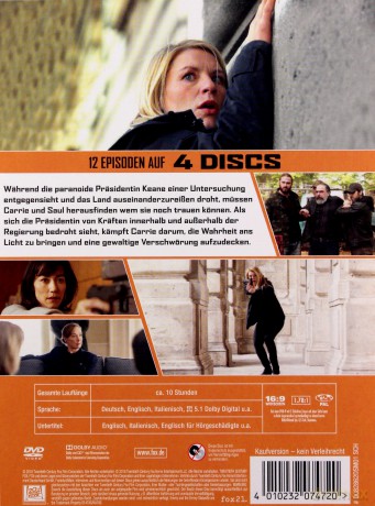 Homeland Season 7 [4DVD]
