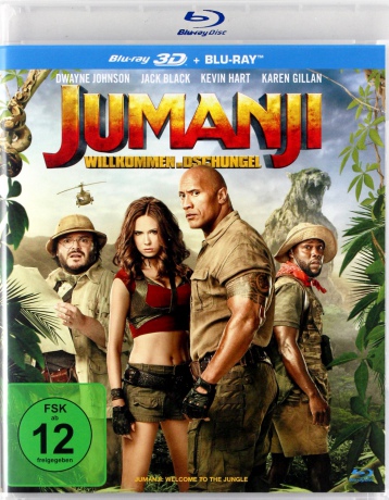 Jumanji: Welcome to the Jungle (Jumanji: Przygoda w dżungli) [Blu-Ray 3D]+[Blu-Ray]